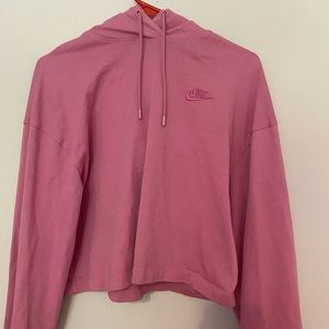 Nike cropped Woman’s pink hoodie